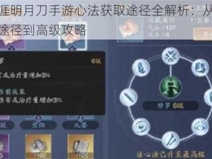 天涯明月刀手游心法获取途径全解析：从基础途径到高级攻略