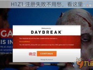 H1Z1 注册失败不用愁，看这里