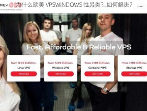 为什么欧美 VPSWINDOWS 性另类？如何解决？