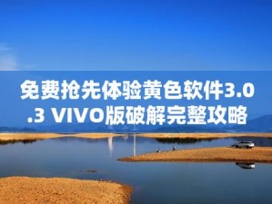 黄色软件下载 3.0.3 免费 vivo 版破解，功能强大的破解软件，让你畅享更多精彩内容