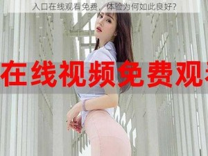 入口在线观看免费，体验为何如此良好？