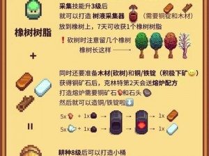 星露谷物语树脂收集攻略：方法与步骤详解