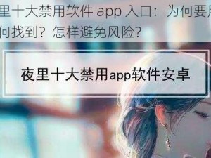 夜里十大禁用软件 app 入口：为何要用？如何找到？怎样避免风险？