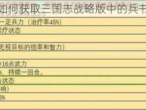 如何获取三国志战略版中的兵书
