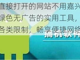 搞机直接打开的网站不用嘉兴圈不用付绿色无广告的实用工具，一键解锁各类限制，畅享便捷网络体验