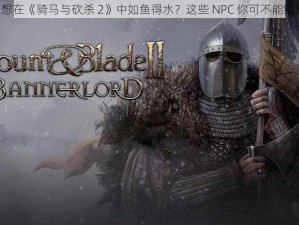 《想在《骑马与砍杀 2》中如鱼得水？这些 NPC 你可不能错过》