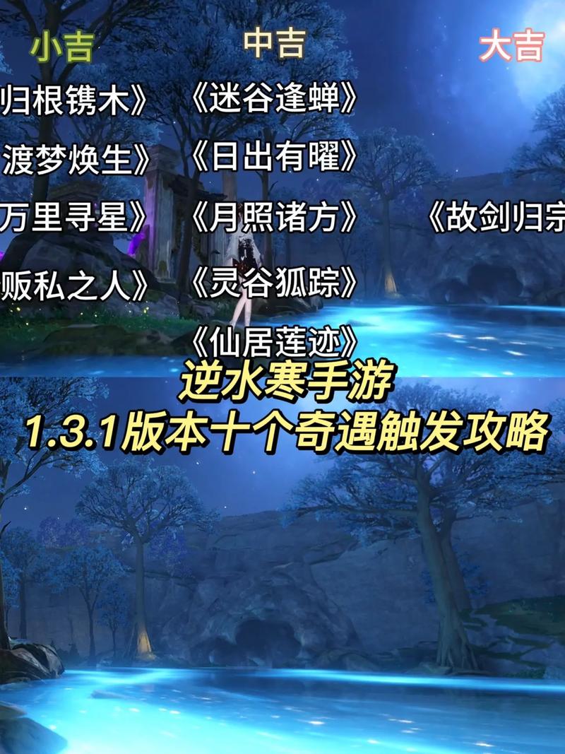 《逆水寒中着素衣裳奇遇攻略:触发条件与快速解锁方法》