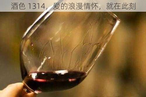 酒色 1314，爱的浪漫情怀，就在此刻