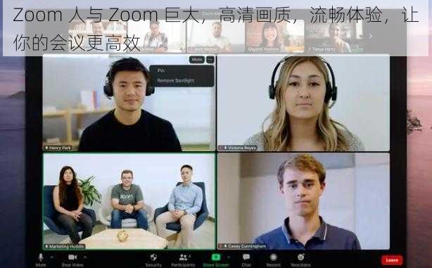 Zoom 人与 Zoom 巨大，高清画质，流畅体验，让你的会议更高效