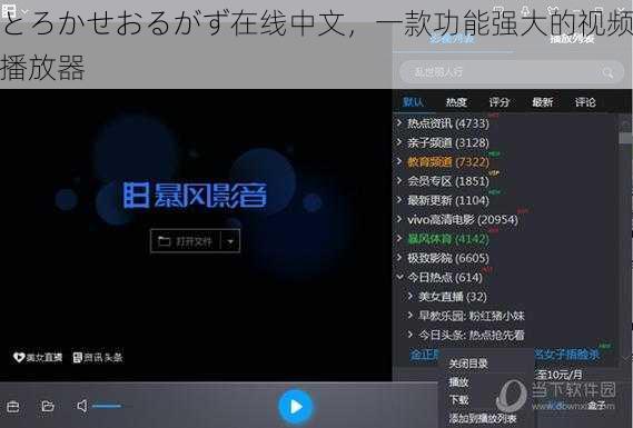 とろかせおるがず在线中文，一款功能强大的视频播放器