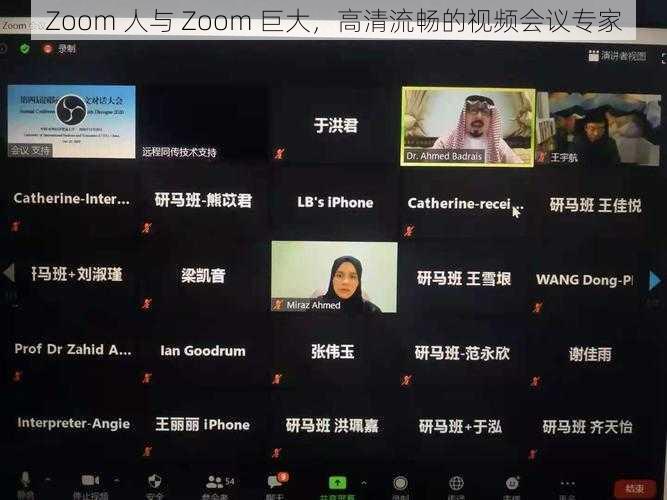 Zoom 人与 Zoom 巨大，高清流畅的视频会议专家