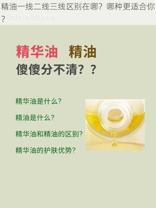 精油一线二线三线区别在哪？哪种更适合你？