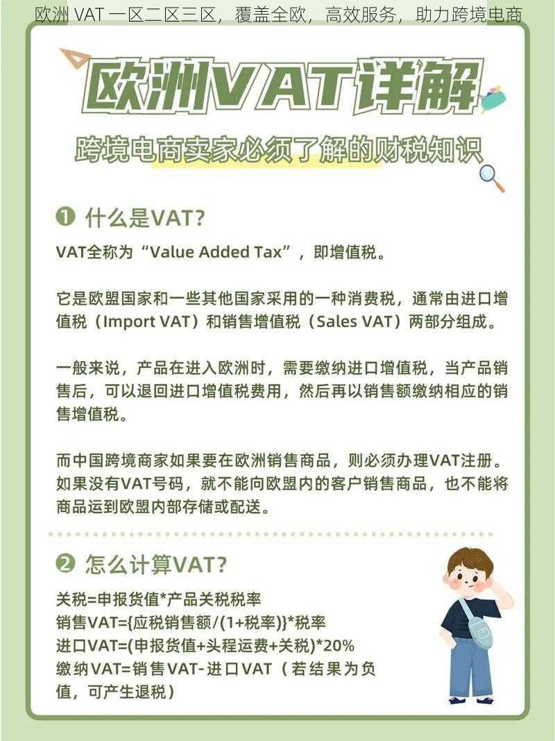 欧洲 VAT 一区二区三区，覆盖全欧，高效服务，助力跨境电商