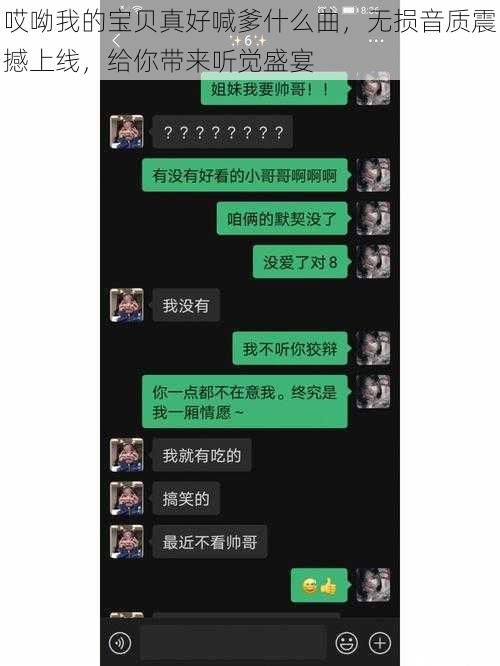 哎呦我的宝贝真好喊爹什么曲，无损音质震撼上线，给你带来听觉盛宴