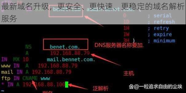 最新域名升级，更安全、更快速、更稳定的域名解析服务