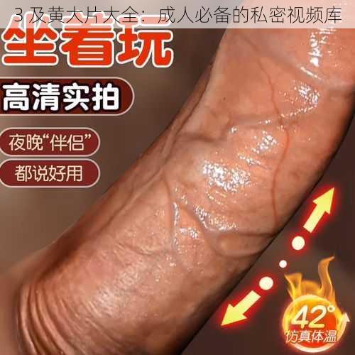 3 及黄大片大全：成人必备的私密视频库