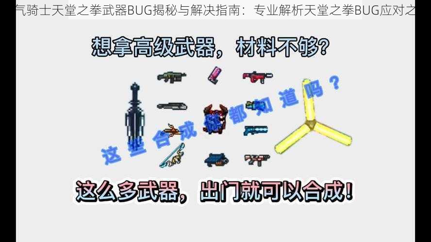 元气骑士天堂之拳武器BUG揭秘与解决指南：专业解析天堂之拳BUG应对之策