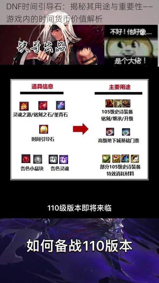 DNF时间引导石：揭秘其用途与重要性——游戏内的时间货币价值解析