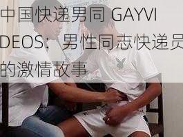 中国快递男同 GAYVIDEOS：男性同志快递员的激情故事