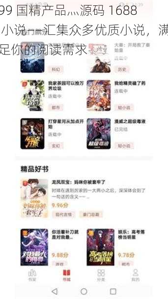 99 国精产品灬源码 1688 小说——汇集众多优质小说，满足你的阅读需求