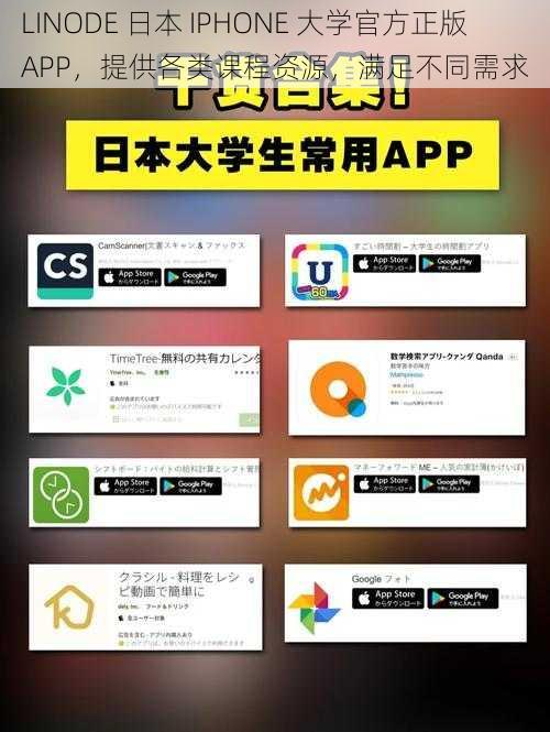 LINODE 日本 IPHONE 大学官方正版 APP，提供各类课程资源，满足不同需求