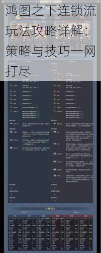 鸿图之下连锁流玩法攻略详解：策略与技巧一网打尽