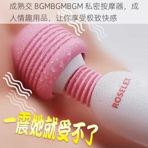 成熟交 BGMBGMBGM 私密按摩器，成人情趣用品，让你享受极致快感