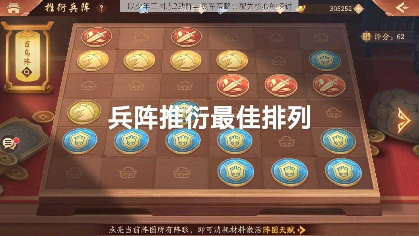 以少年三国志2助阵与援军策略分配为核心的探讨