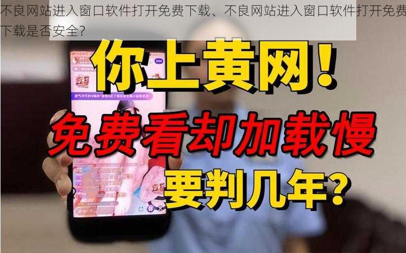 不良网站进入窗口软件打开免费下载、不良网站进入窗口软件打开免费下载是否安全？