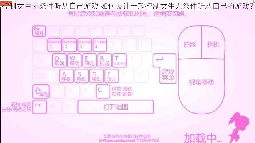 控制女生无条件听从自己游戏 如何设计一款控制女生无条件听从自己的游戏？