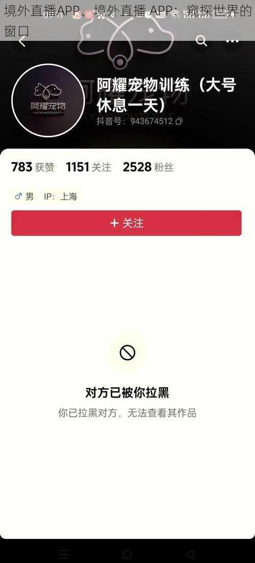 境外直播APP、境外直播 APP：窥探世界的窗口