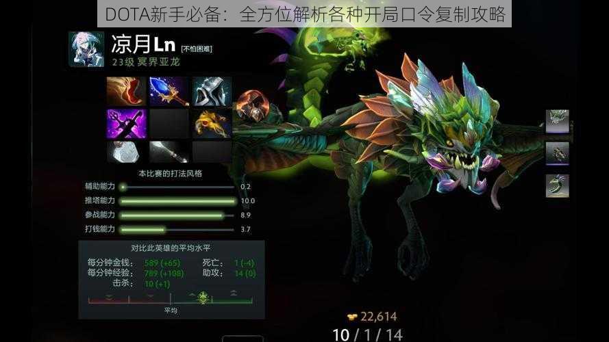 DOTA新手必备：全方位解析各种开局口令复制攻略