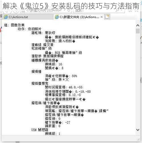 解决《鬼泣5》安装乱码的技巧与方法指南