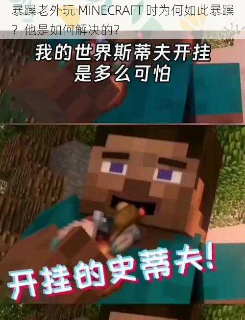 暴躁老外玩 MINECRAFT 时为何如此暴躁？他是如何解决的？