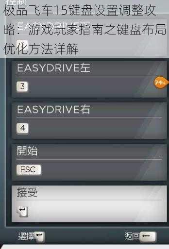 极品飞车15键盘设置调整攻略：游戏玩家指南之键盘布局优化方法详解