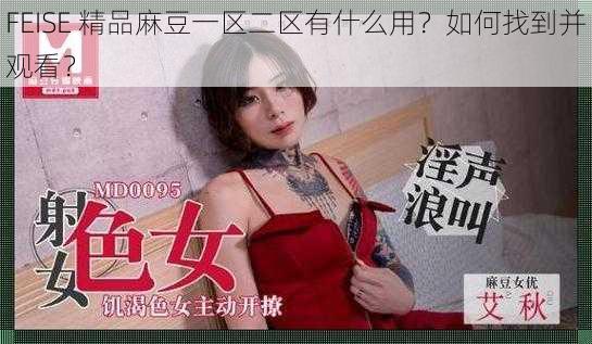 FEISE 精品麻豆一区二区有什么用？如何找到并观看？