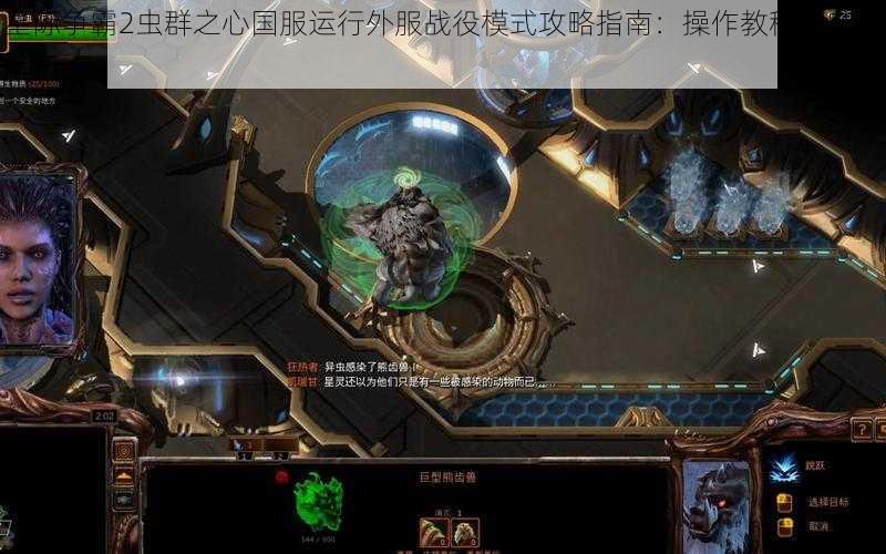 星际争霸2虫群之心国服运行外服战役模式攻略指南：操作教程与实战解析