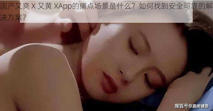 国产又爽 X 又黄 XApp的痛点场景是什么？如何找到安全可靠的解决方案？