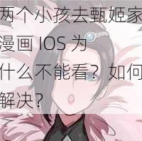 两个小孩去甄姬家漫画 IOS 为什么不能看？如何解决？