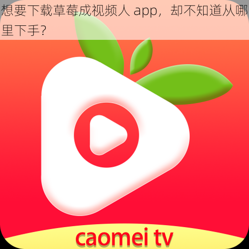 想要下载草莓成视频人 app，却不知道从哪里下手？