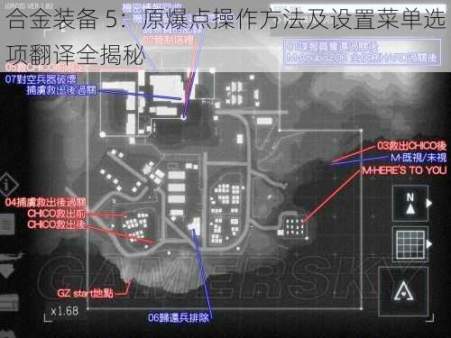 合金装备 5：原爆点操作方法及设置菜单选项翻译全揭秘