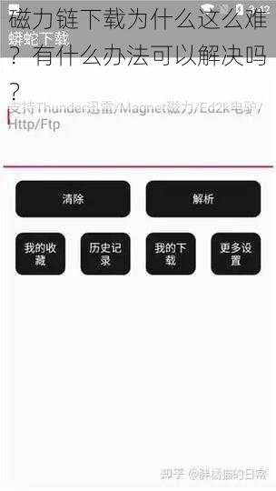 磁力链下载为什么这么难？有什么办法可以解决吗？