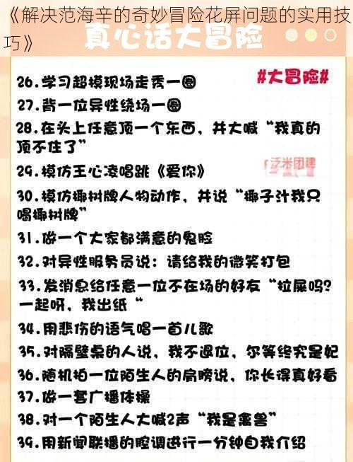 《解决范海辛的奇妙冒险花屏问题的实用技巧》