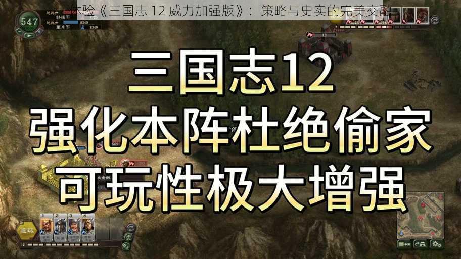 体验《三国志 12 威力加强版》：策略与史实的完美交融