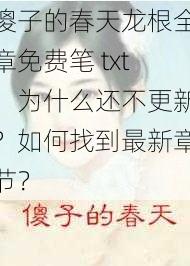 傻子的春天龙根全章免费笔 txt，为什么还不更新？如何找到最新章节？