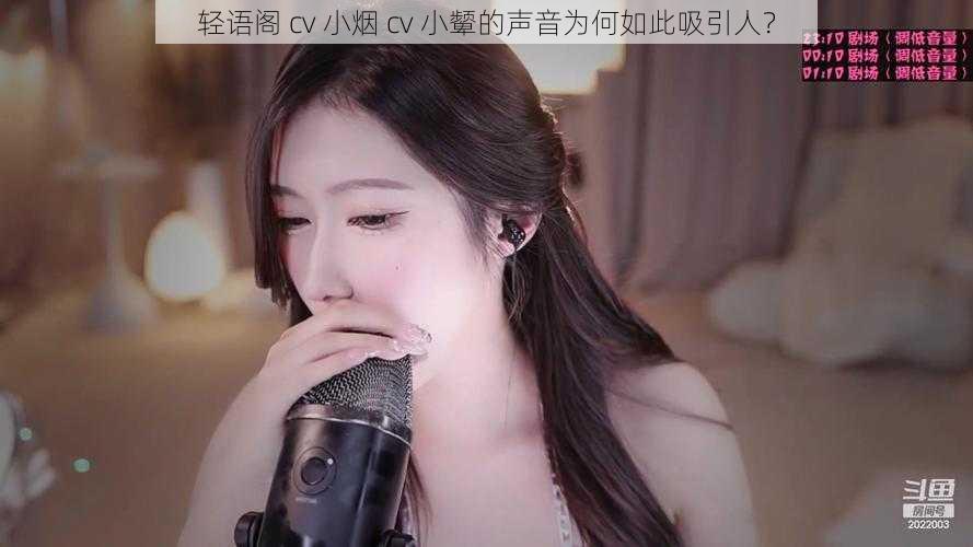 轻语阁 cv 小烟 cv 小颦的声音为何如此吸引人？