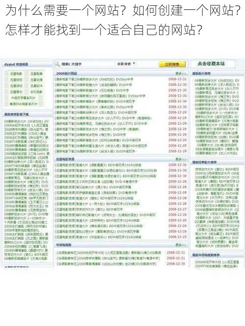 为什么需要一个网站？如何创建一个网站？怎样才能找到一个适合自己的网站？